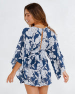 Load image into Gallery viewer, Midnight City Flare Sleeve Playsuit
