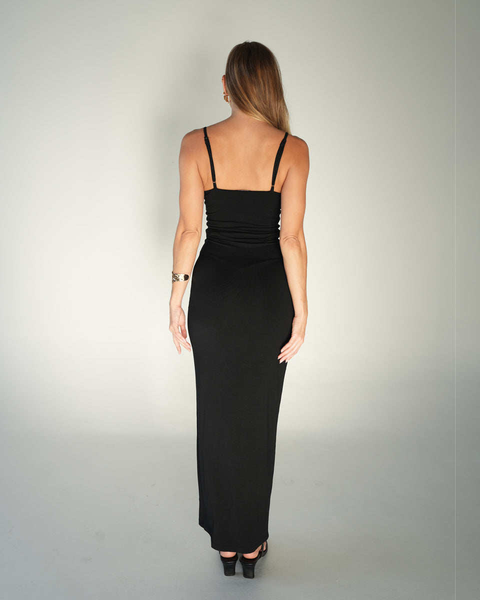 anette midi dress Anette Jersey Maxi Dress – Black