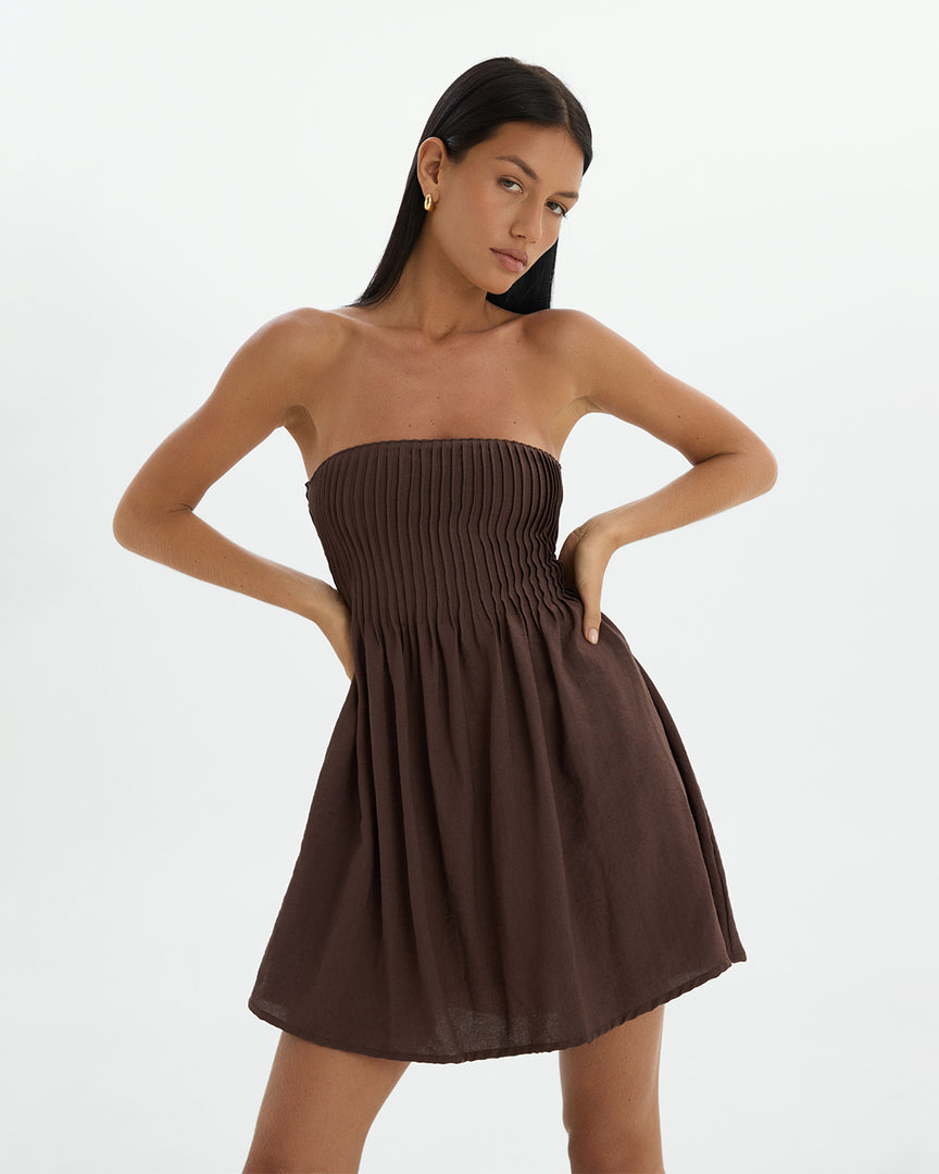 bamboo mini dress Bamboo Surfer Dress, Bronze Oversized Long Sleeve Mini Dress, Handmade in Italy