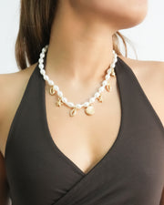 Ana Pearl Sea Charm Necklace
