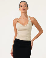 Load image into Gallery viewer, April Halter Jersey Top