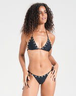 Load image into Gallery viewer, Aralia Button Triangle Bikini Top