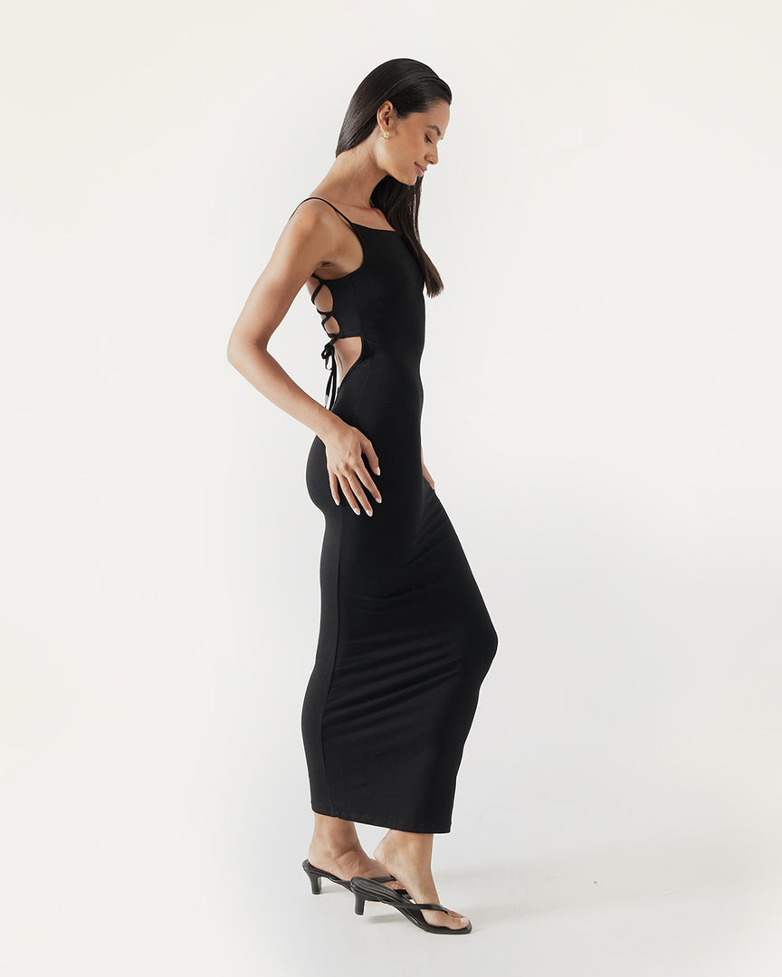 Cassie Jersey Maxi Dress - Black | Bamboo Blonde Cassie Jersey Maxi Dress - Black | Bamboo Blonde