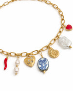 Load image into Gallery viewer, Cinzia Chunky Charm Necklace