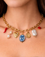 Load image into Gallery viewer, Cinzia Chunky Charm Necklace