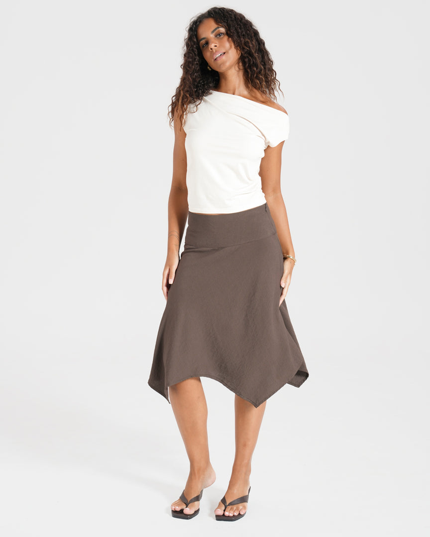 Ella Handkerchief Midi Skirt