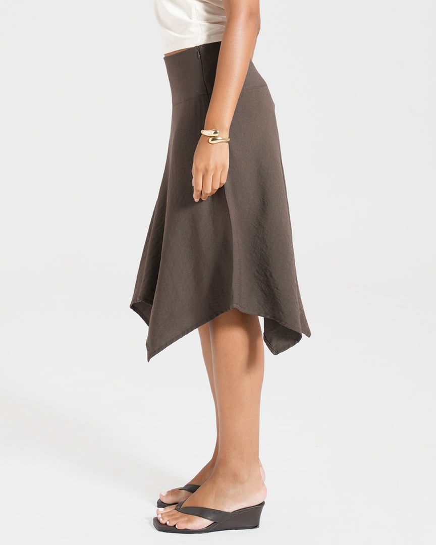 Ella Handkerchief Midi Skirt