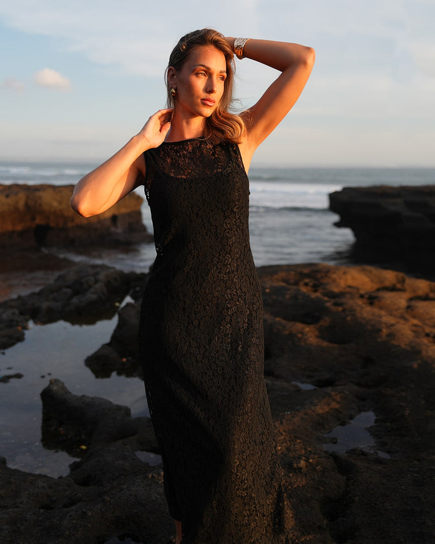 Farah Lace Midi Dress