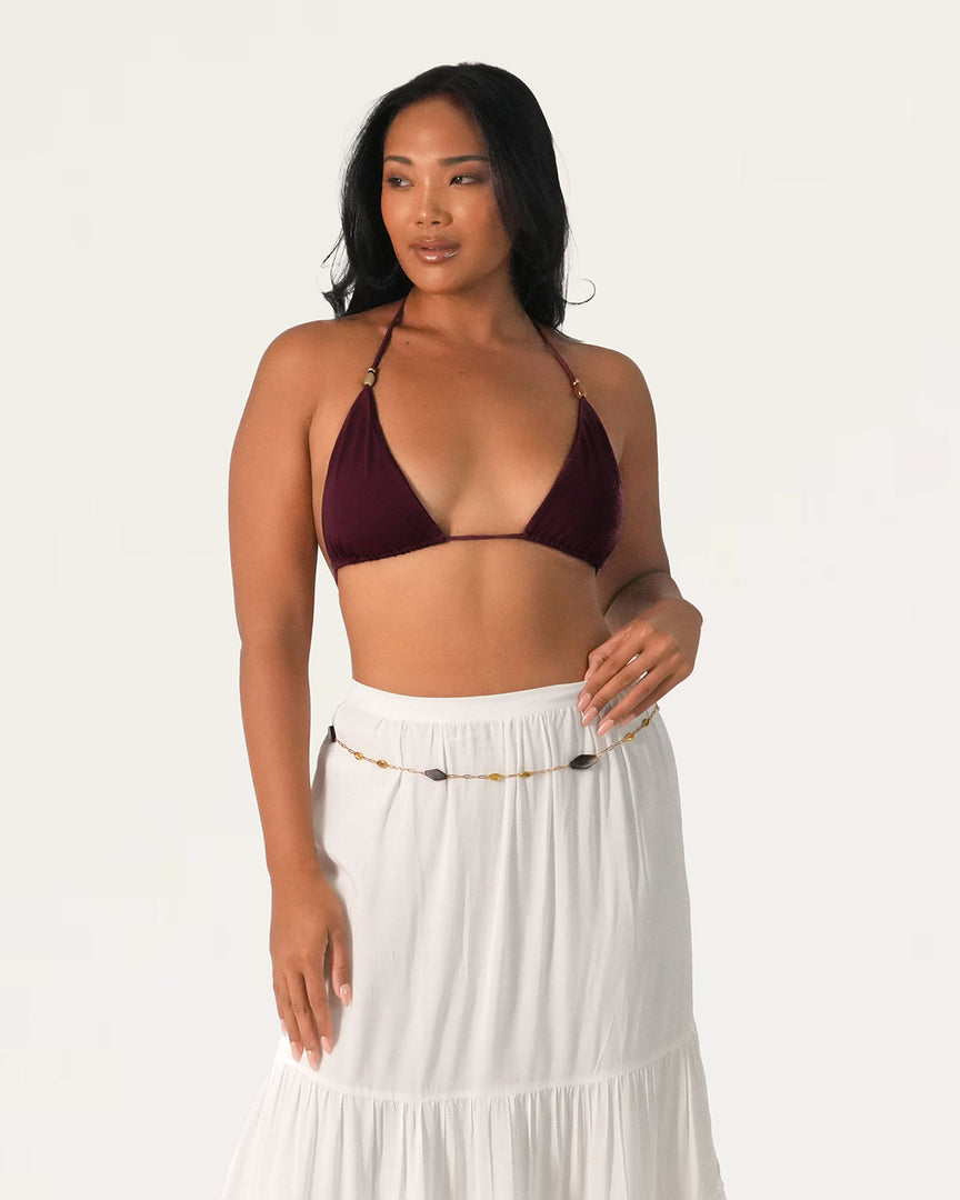 Iris Triangle Bikini Top