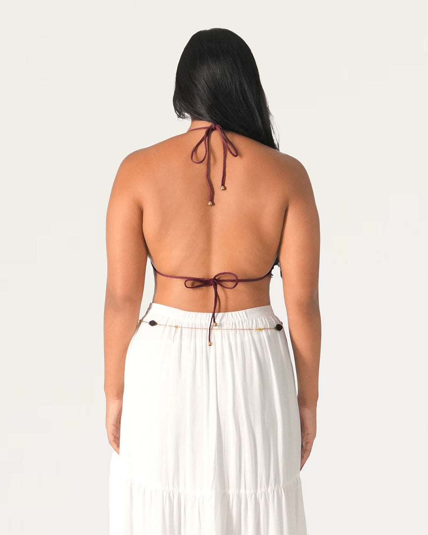 Iris Triangle Bikini Top