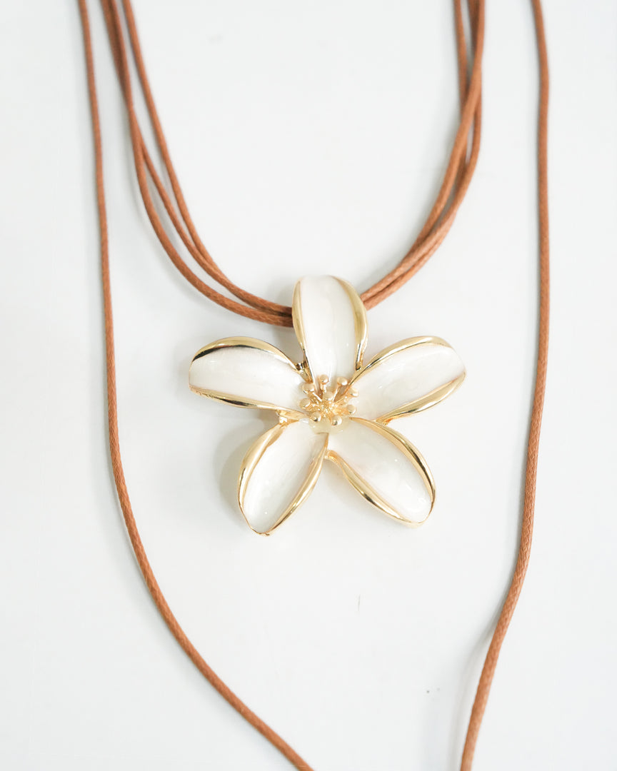 Francesca Flower Pendant Necklace