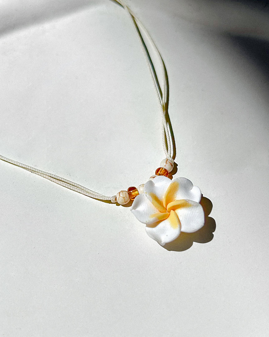 Frangipani Small Necklace Women Accessories Bamboo Blonde
