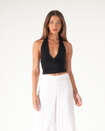 Load image into Gallery viewer, Gath Halter Jersey Top
