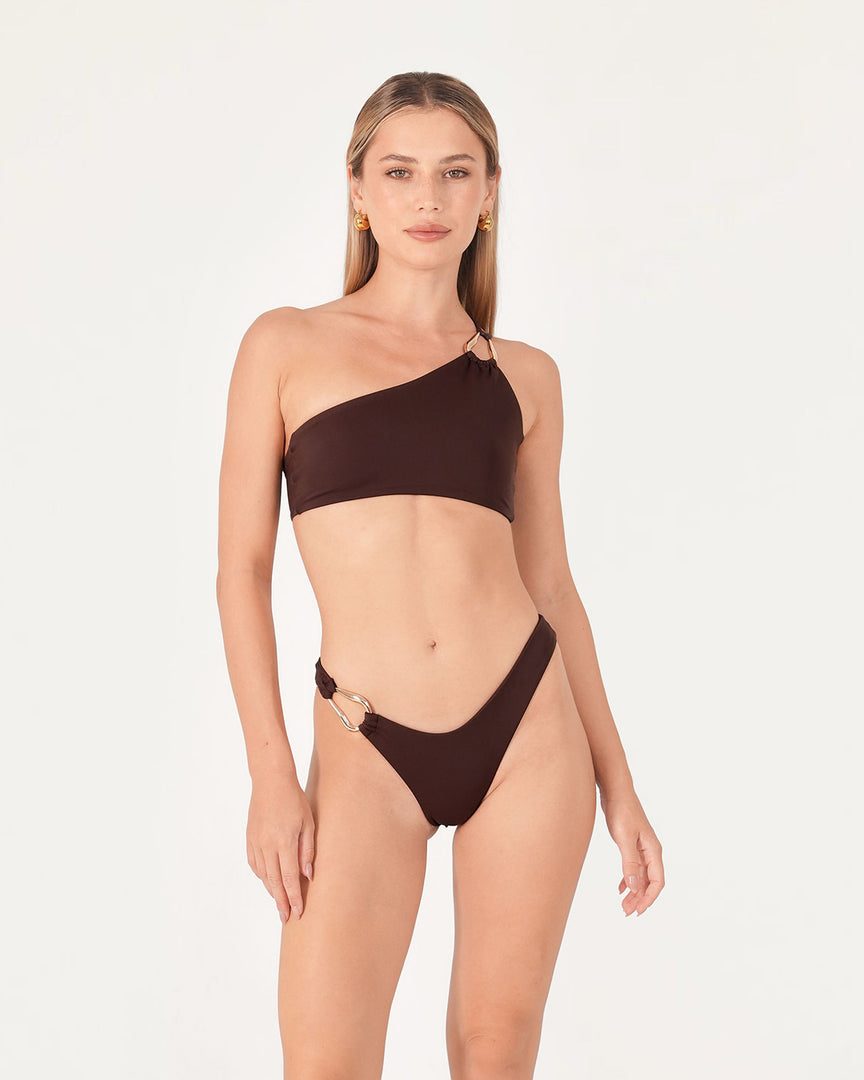 Heather One Shoulder Bikini Top