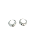 Load image into Gallery viewer, Julia Hammered Hoop Earrings