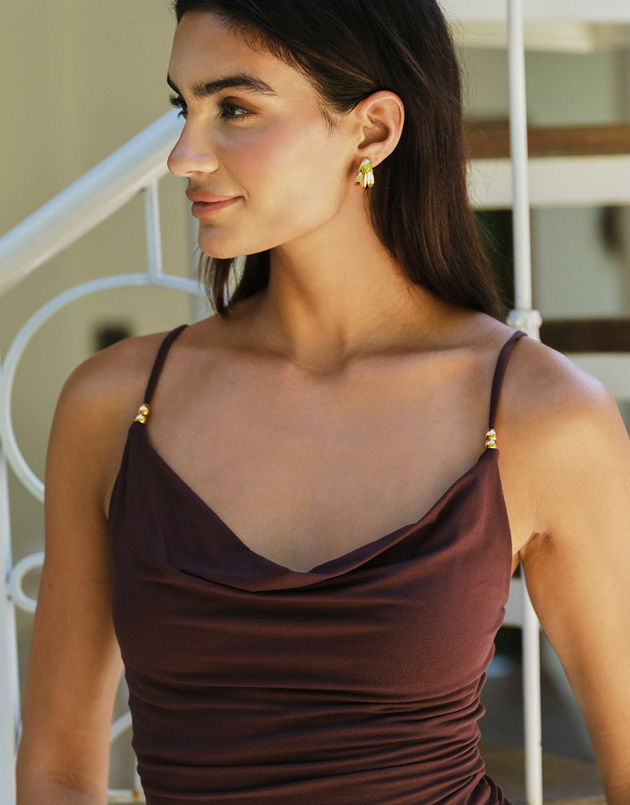 Kenya Cowl Jersey Top
