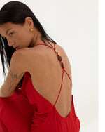 Load image into Gallery viewer, Khane Cowl Midi Dress
