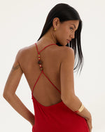 Load image into Gallery viewer, Khane Cowl Midi Dress
