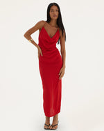 Load image into Gallery viewer, Khane Cowl Midi Dress
