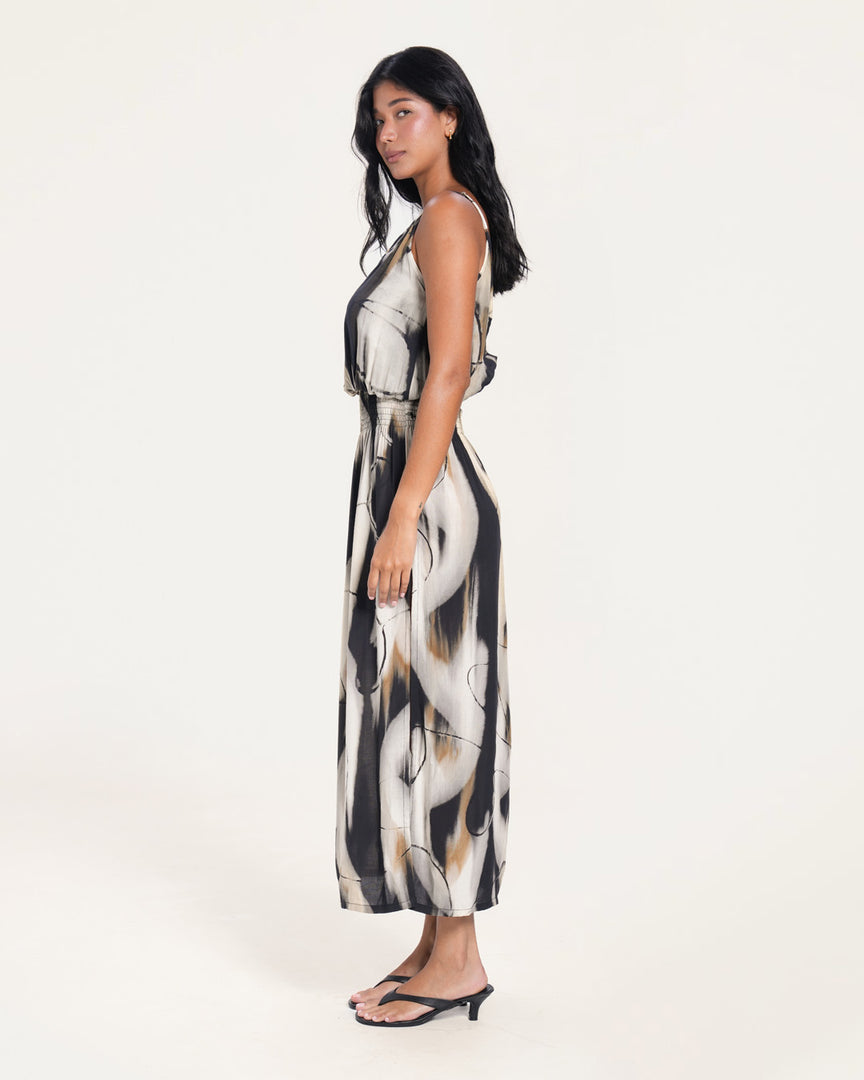 knee length dresses for ladies Maxi Tie Dye Dress | Lagoon Maxi Dress