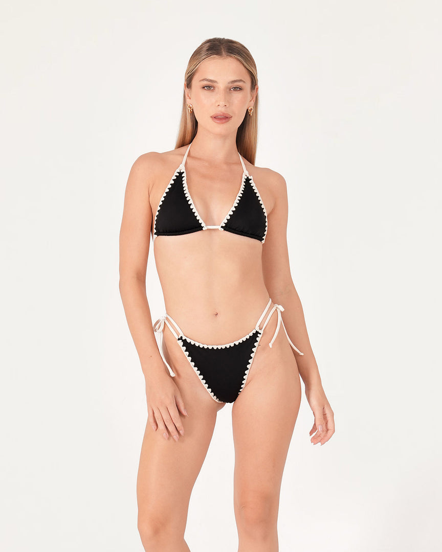 Lotus Triangle Bikini Top