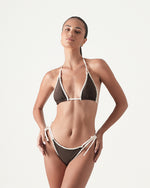 Load image into Gallery viewer, Lotus Triangle Bikini Top

