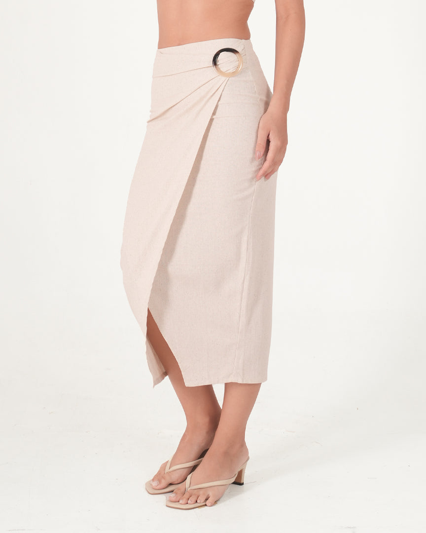 Meadow Wrap Midi Skirt