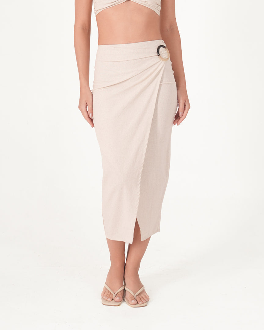 Meadow Wrap Midi Skirt