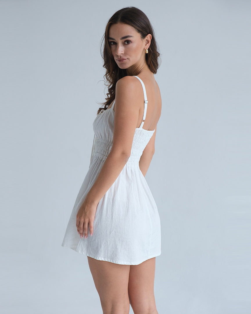 Candice Ruched Mini Dress