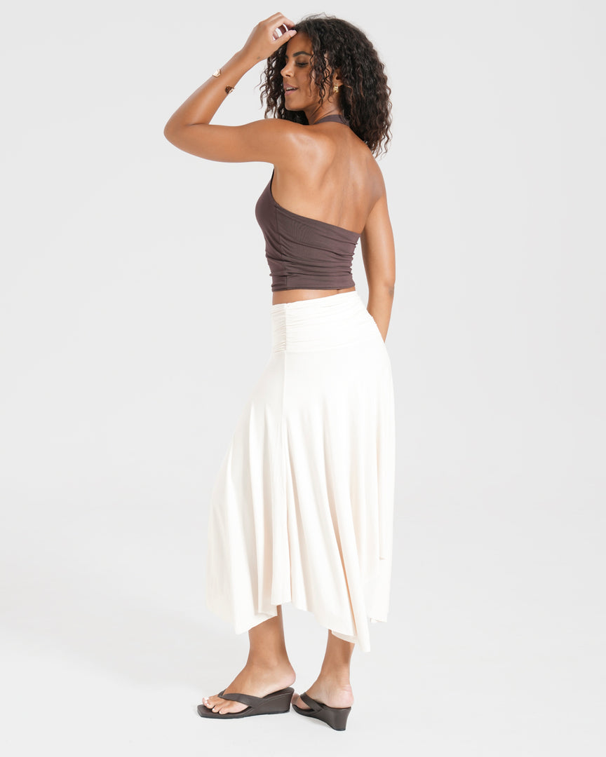 Pixie Handkerchief Midi Skirt