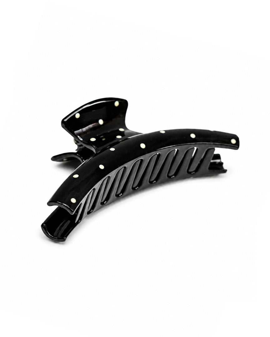 Polkadot Curved Hair Claw