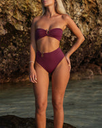 Load image into Gallery viewer, Petunia Bandeau Bikini Top
