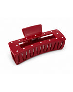 Load image into Gallery viewer, Rectangle Polkadot Hair Claw
