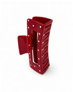 Load image into Gallery viewer, Rectangle Polkadot Hair Claw
