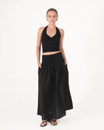 Load image into Gallery viewer, Riley Ruched Maxi Skirt
