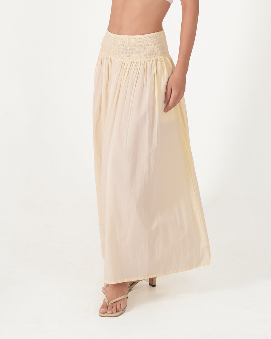 Riley Ruched Maxi Skirt
