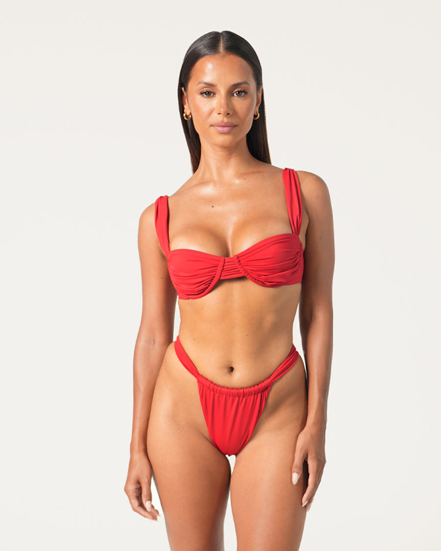 Rose Balconette Bikini Top