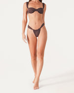 Load image into Gallery viewer, Rose Ruched Bikini Bottoms
