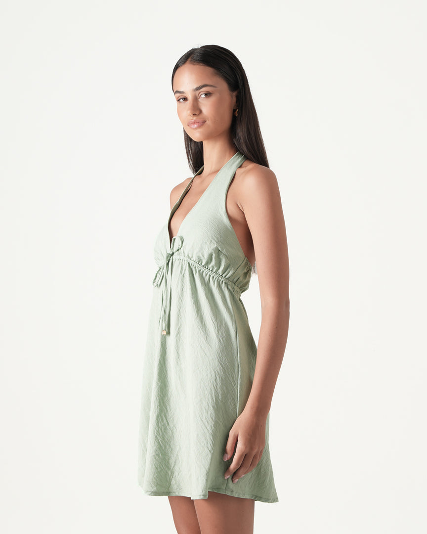 Sally Halter Mini Dress