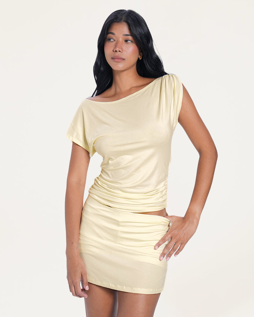 Sarah Jersey Top – Bamboo Blonde