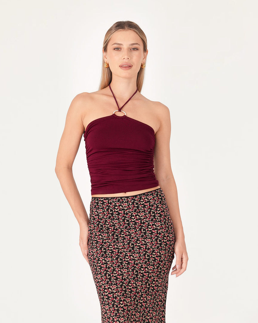 Tahiti Halter Jersey Top