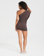 Load image into Gallery viewer, Vella One Shoulder Mini Dress