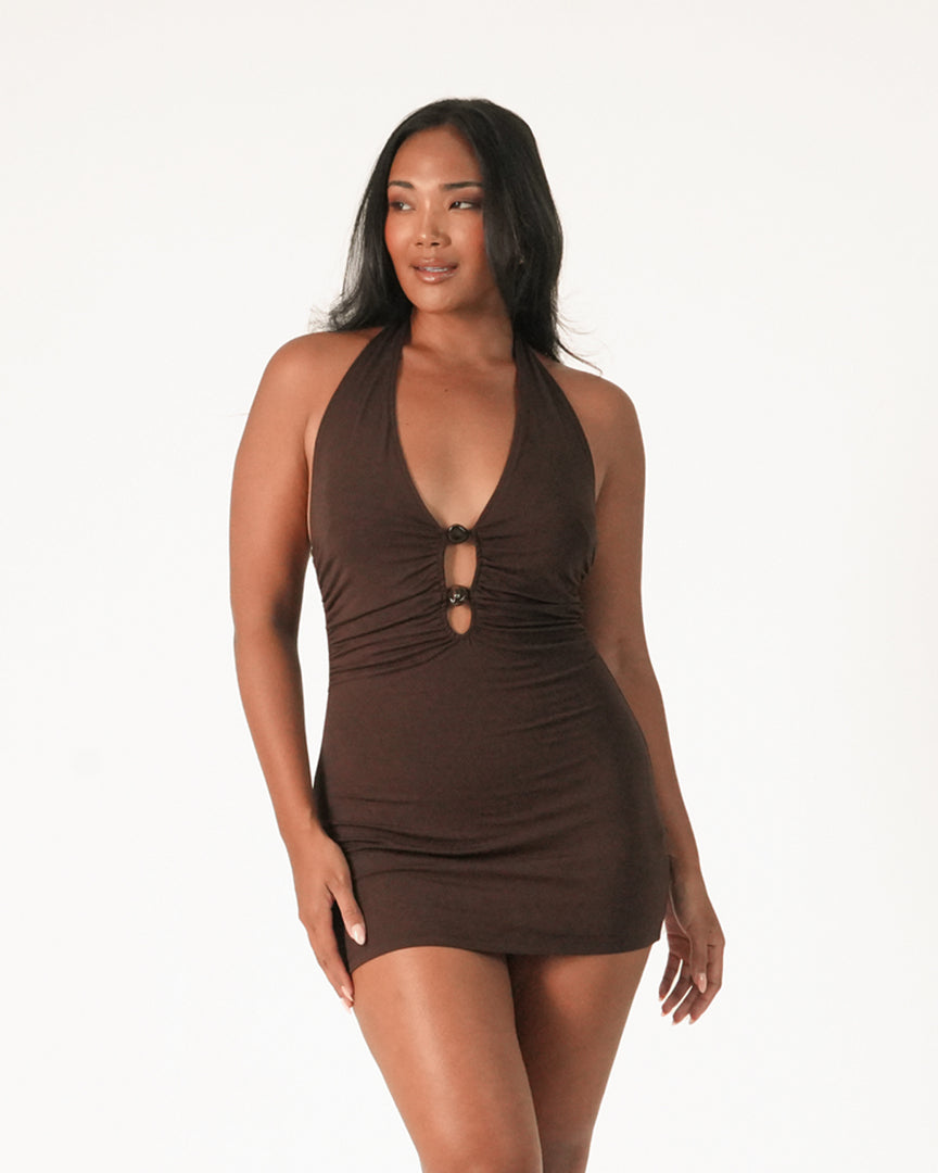 Yasmin Halter Mini Dress