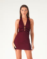 Load image into Gallery viewer, Yasmin Halter Mini Dress
