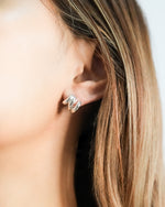 Load image into Gallery viewer, Zarina Multi Ring Huggie Earrings