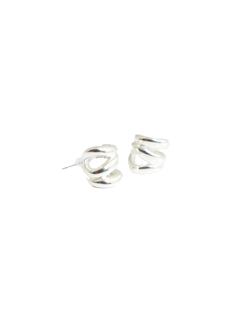 Zarina Multi Ring Huggie Earrings
