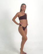 Load and play video in Gallery viewer, Heather One Shoulder Bikini Top
